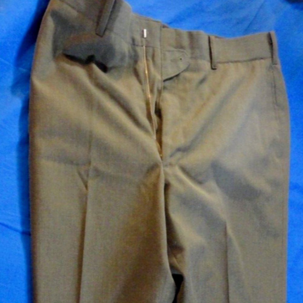 29x34USMC MARINE CORPS MEN'S DRESS ALPHA UNIFORM SHADE 2212 GREEN TROUSER RC 351